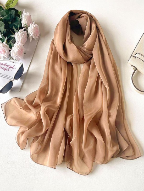 Solid Colour Chiffon Fashion Scarf Solid Colour Chiffon Fashion Scarf